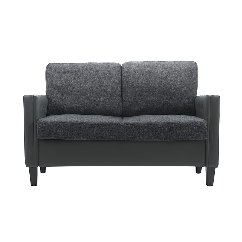 Mørkeblå Star Patchwork lædersofa