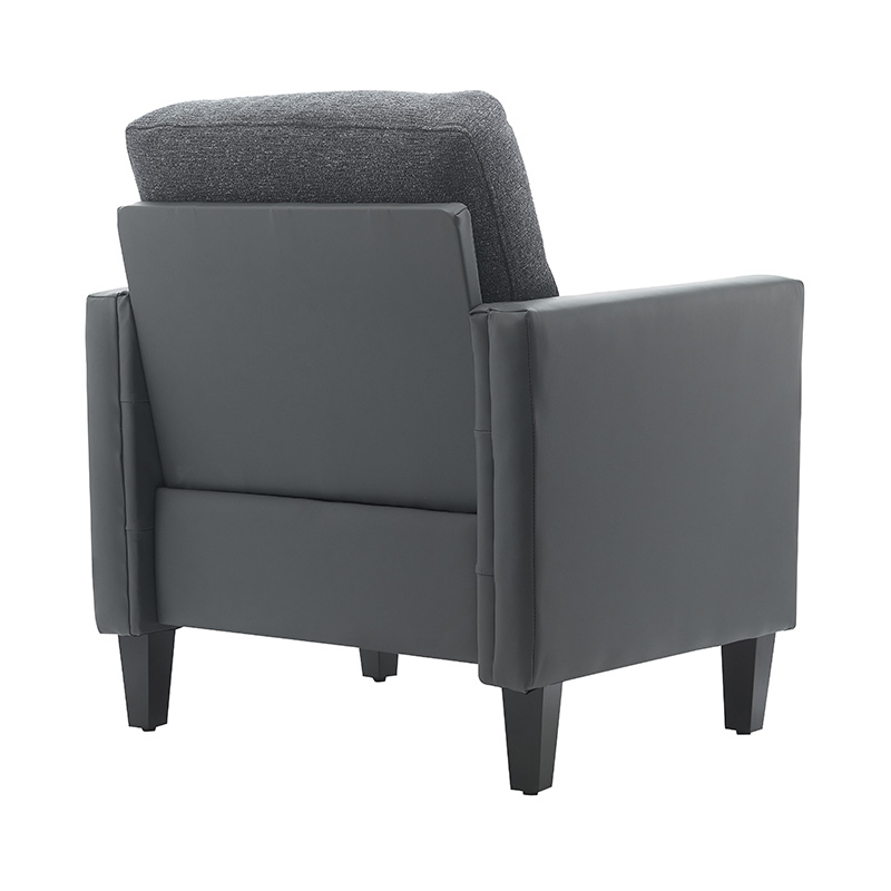 Mørkeblå Star Patchwork lædersofa