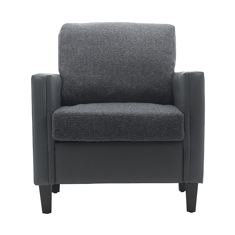 Mørkeblå Star Patchwork lædersofa